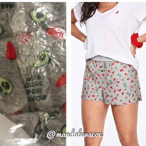 💕VS PINK SPICY 🌶 GREY SLEEP BOXER SHORTS - Picture 2 of 8